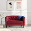 Modway Prospect Performance Velvet Loveseat Maroon 28.5 x 49 x 29.5