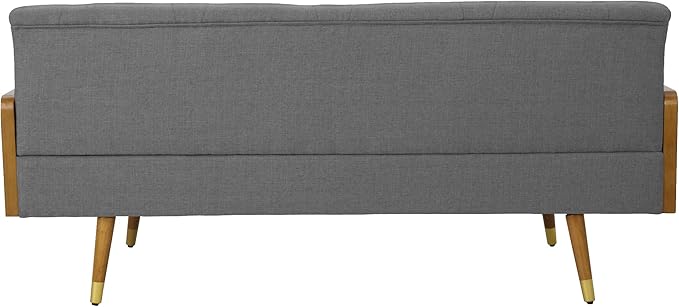 Christopher Knight Home GDFStudio Christopher Knight Home Aidan Mid Century Modern Tufted Fabric Sofa Gray