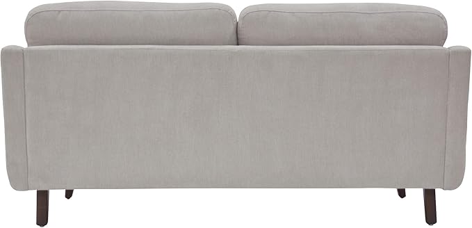 Serta Sierra Living Room Modern Design Microfiber Upholstered Couch Ideal for Smaller Spaces 73 Sofa Ivory