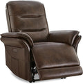 Power Recliner Chair with Adjustable Headrest and Footrest Dual Motor Leather Reclining Chair with USB/Type-C Charging Zero Gravity Modern Electric Recliner for Adults Living Room Bedroom