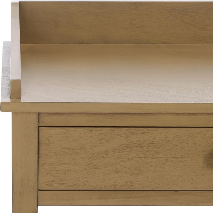 SAFAVIEH Home Collection Astaroth Desert Brown 2-Drawer Computer Table Office Writing Desk