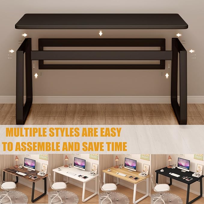 Modern Desk 47.2 Inch Computer Table Simple Style Office Writing Desk Industrial Office Table