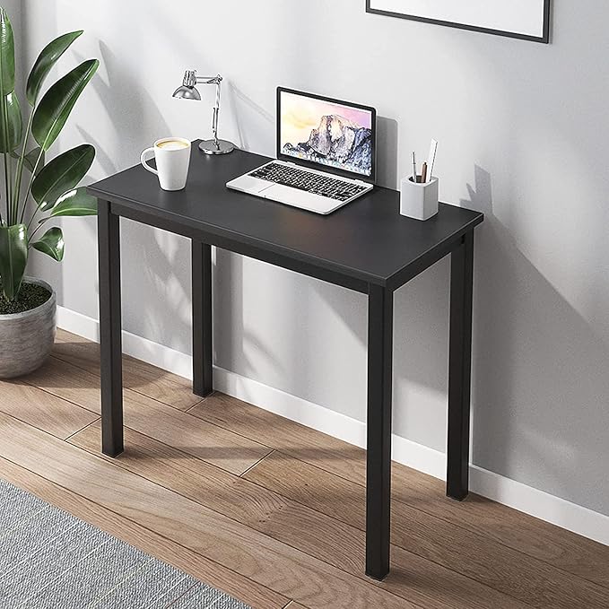 SogesGame Computer Desk31 inch Home Office Desks for Small Spaces Writing Study Corner Desk Modern Simple Style Laptop TableEasy to Assemble Black