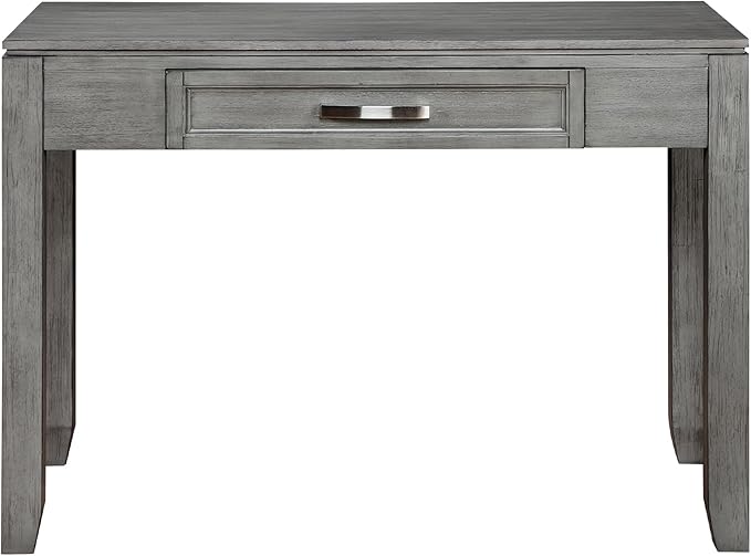 Lexicon Home Office Desk Writing Desk Computer Table Modern Design Desk with One Drawer 42'' Study Computer Desk Makeup Vanity Table Grey