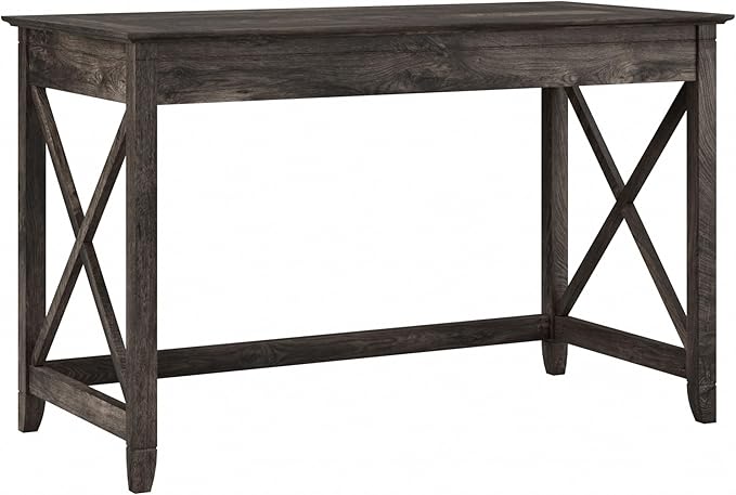 Bush Home Key West 48W Writing Desk in Dark Gray Hickory