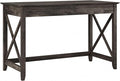 Bush Home Key West 48W Writing Desk in Dark Gray Hickory