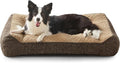 JOEJOY XL Orthopedic Dog Beds Large Sized Dog Extra Thick Supportive Big Dogs Couch Bed with Sides Ultra Soft Pet Bed Sofa for Large Dogs Brown 38''x28''