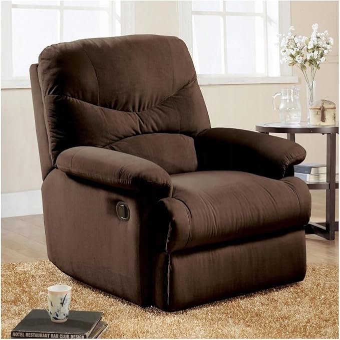 Maykoosh Microfiber Recliner - Comfortable Motion Reclining Chair for Living Room