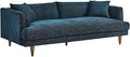Modway EEI-6405-HEA Zoya Down Filled Overstuffed Sofa Navy Fabric