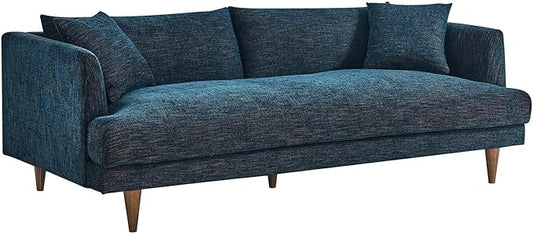 Modway EEI-6405-HEA Zoya Down Filled Overstuffed Sofa Navy Fabric