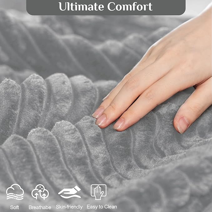 132 U Shaped Cloud Couch SectionalFluffy Plush 4 Seat Corduroy Sectional Couches for Living RoomComfy Corduroy Sofa with Double Chaise Lounge Storage Console Cup Holders USB Port（Grey）