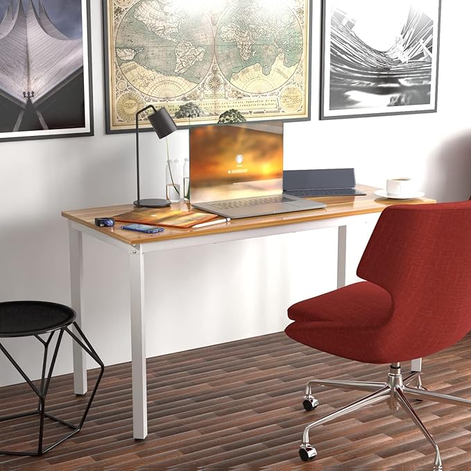 Anivia 47'' Computer Desk Home Office Desk Writing Table Dining Desk(Walnut) 47 D x 23 W x 29 H