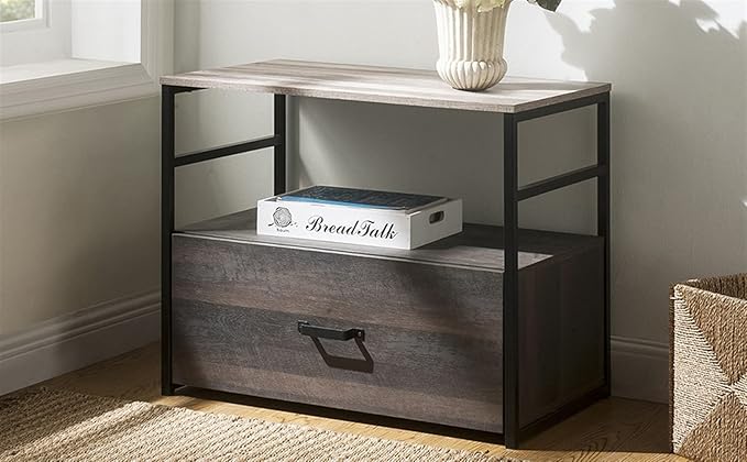HASMI Filing Cabinet Filing Cabinet Lateral File Cabinet with Drawer and Top Open Shelf Multifunction File Cabinet for Home Office Storage Cabinet Storage Cabinet