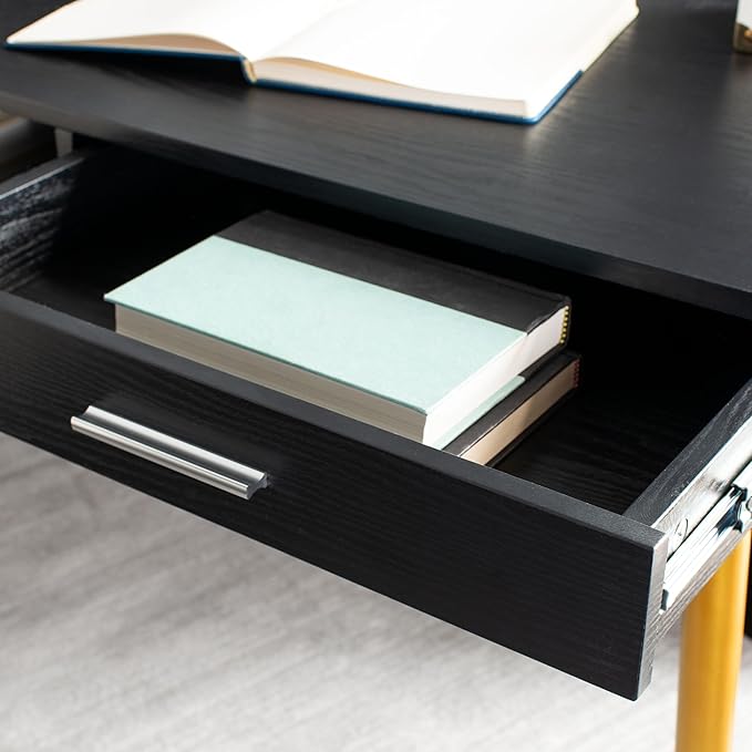 Safavieh Home Office Jorja Modern Black and Gold 1-drawer Desk