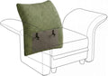 LLappuil 1 Piece Backrest for Modular Sectional Sofa Couch with Adjustable Angle Interchangeable to Armrest Carton E Green Corduroy | Tool Free Assembly Flexible Layouts