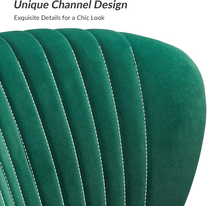 HULALA HOME Velvet Loveseat Sofa with Gold Legs Mid-Century Modern Upholstered Love seat Couch Tufted Small 2-Seat Sofa Armless for Living Room Bedroom Apartment Small Spaces Green