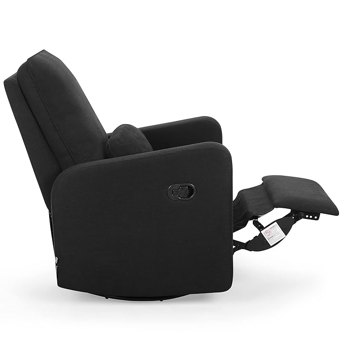 GAP babyGap Cloud Recliner with LiveSmart Evolve - Sustainable Performance Fabric Jet Black