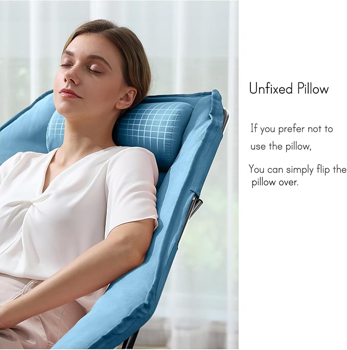 Hexagon Foldable Living Room Chair Saucer Chair for Adults Comfy Bedroom Lounge Chair Moon Chair Lazy Folding Chair for Dorm Rooms(Chair-Blue)