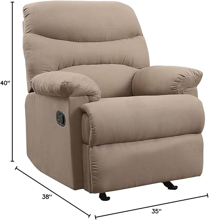 Acme Furniture Arcadia Recliner in Light Brown