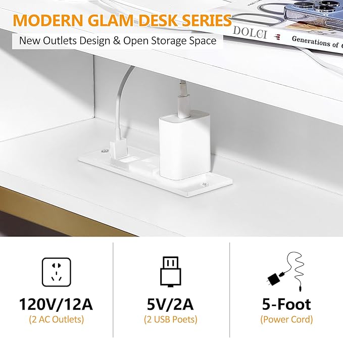 MW-White Home Office Desk