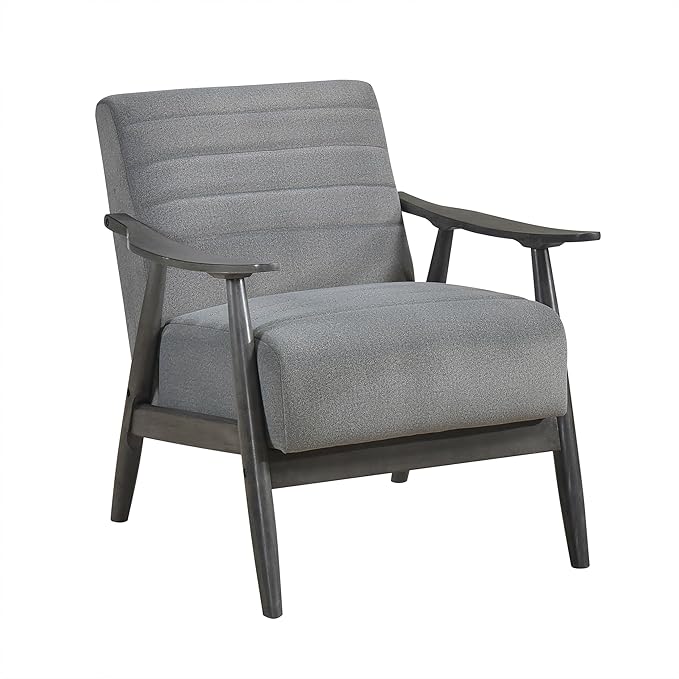Lexicon Teague Velvet Accent Chair Gray
