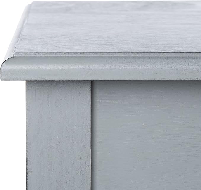 SAFAVIEH Home Collection Kaytee Brown Computer Table Office Desk DSK5713B Distressed Grey