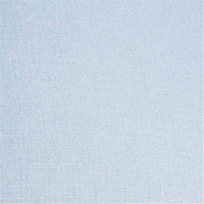 Elm Transitional Woven Polyester Fabric Upholstered Skirted 360-Degree Swivel Accent Chair with Narrow Slope Arm Metal Base in Sky Blue Finish