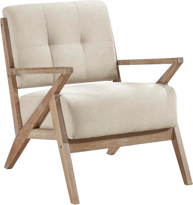 Lexicon Lhasa Fabric Accent Chair Sand Beige