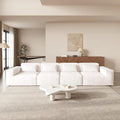 JACH 149 Cloud Sectional Couch Huge Plus 4 Seater Modular Sofa Modern Comfy Cloud Couches Sofas Furniture for Living Room Office Apartment Beige