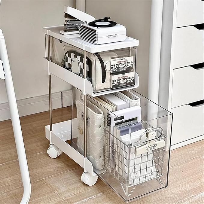 Rolling Filing Cabinet Trolley Shelf Under The Desk Office Desk Data Storage Shelf Drop Wheel Drawer Storage Mobile File Cabinets