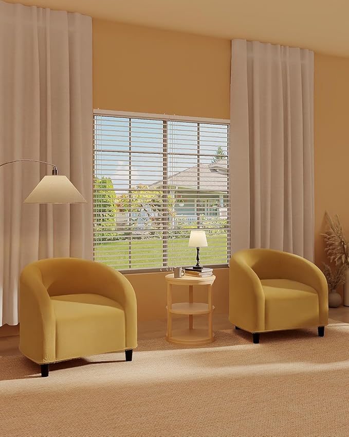 Accent Chair for Living Room Chairs Reading Chair for Bedroom Scooped Arm Chair Mid Century Modern Accent Chairs Upholstered Comfy Chair for Bedroom Waiting Room Reception Chairs Boucle