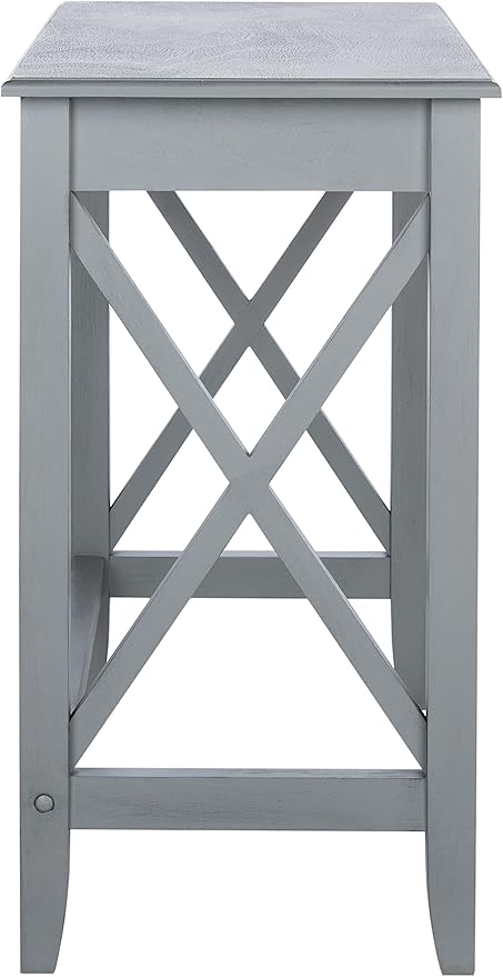 SAFAVIEH Home Collection Kaytee Brown Computer Table Office Desk DSK5713B Distressed Grey