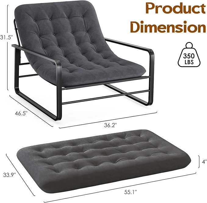 Soohow Accent Chair Sherpa Arm Chair for Living Room Mid Century Modern Accent Chairs Boucle Reading Bedroom Chair