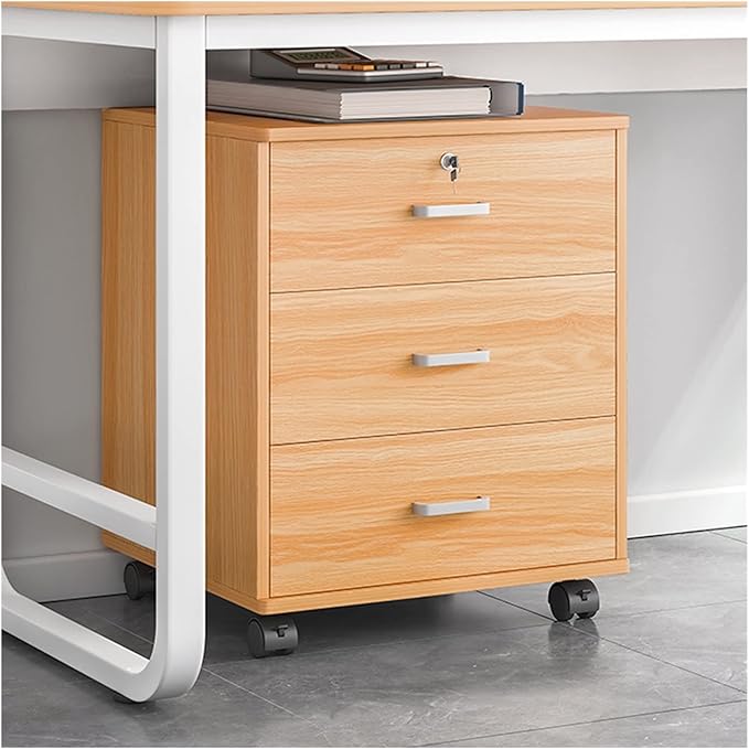 HASMI Filing Cabinet File Cabinet with Lock Office Cabinet Wooden Side Cabinet Modern Storage Cabinet Floor Document Cabinet Storage Cabinet (Color : A)