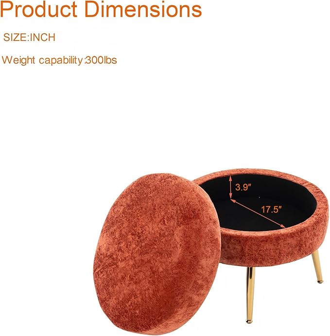 Modern Curved Chaise Lounge Chair Indoor 58 Chenille Lounge Sofa with Left Armrest &amp Lumbar PillowsUpholstered Leisure Recliner Chair with Removable Storage Footstool for Living Room (Red)
