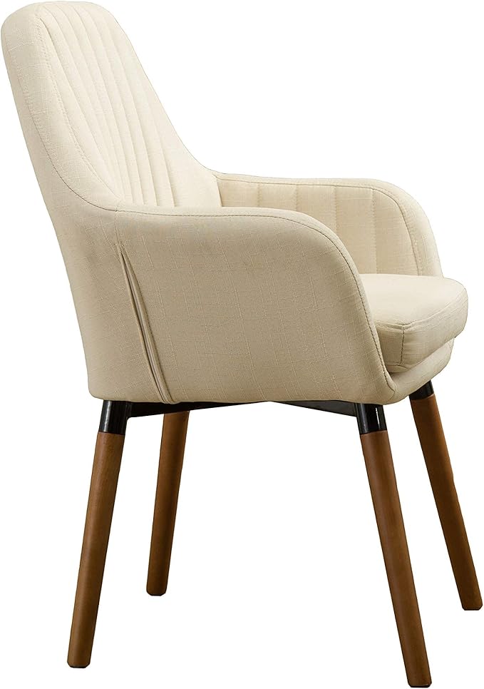 Roundhill Furniture Tuchico Contemporary Fabric Accent Chair Arm Rest Tan