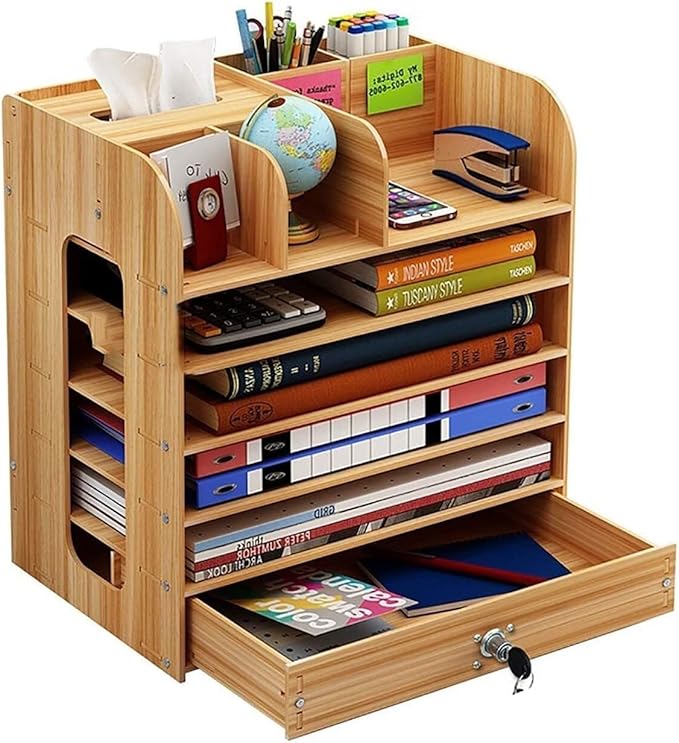 Filing Cabinets for Home Office Storage Drawers Multi-Functional Wood Making Desk Organizer File Cabinet Office Supplies Desktop (Size : E)
