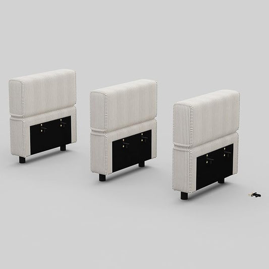 Modular Sectional Sofa Armrest Backrest Module for Sectional Couch Side Part Armrest/Backrest (Set of 3) Corduroy Beige