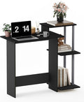 Small Study Desk Working Desk with Printer Shelf Small Table for Office Home Study Room