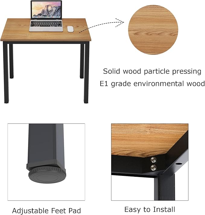 SogesGame 39.4 inches Computer Writing Gaming Compact Desk for Small Space Study Table for Home Office
