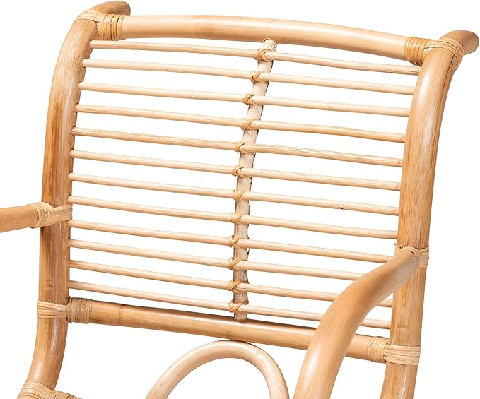 bali &amp pari Seminyak Modern Bohemian Natural Rattan Accent Chair