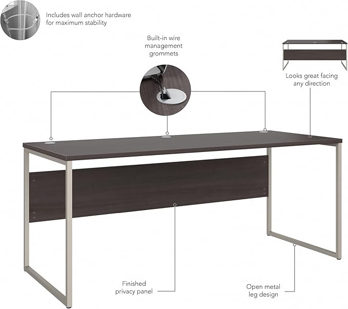 Bush Business Furniture Series C 36W Bridge/Return in Hanse Cherry