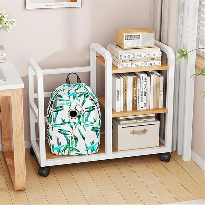 Mobile Filing Cabinet with Wheels File Storage Trolley Cabinet Storage Cabinet Under the Desk Mobile Bookshelf Under the Desk Shelf File Cabinet