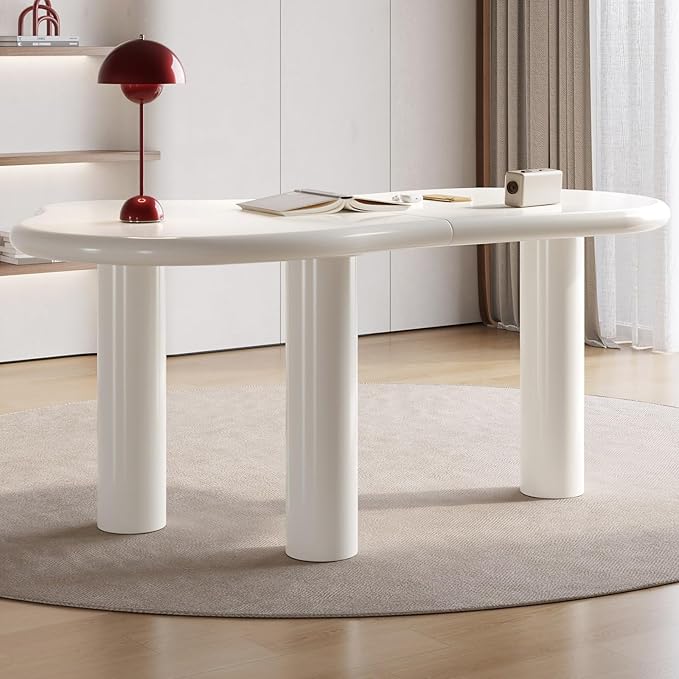 Irregular Home Office Desk Multifunctional Study Desk Living Room Coffee Table Modern Home Office Desk Irregular Desk with Three Support Legs