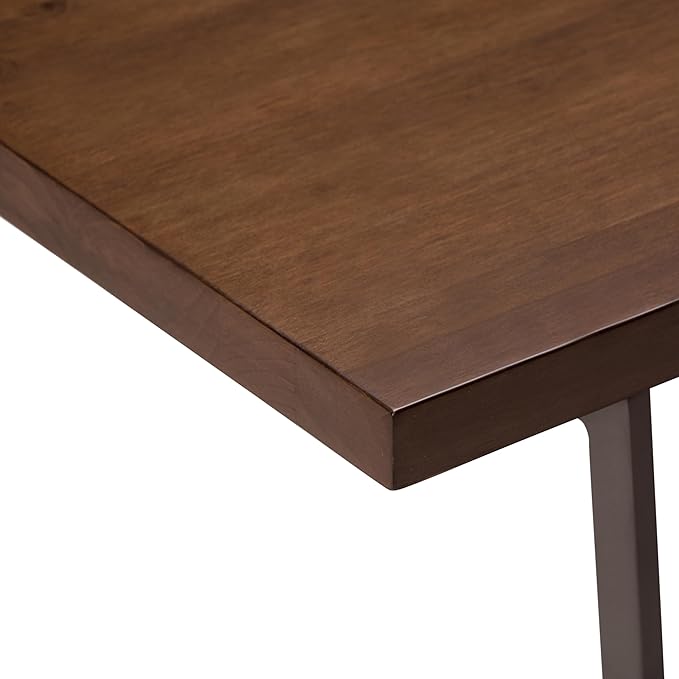SIMPLIHOME Ryder SOLID WOOD Modern Industrial 66 inch Wide Writing Office Desk in Natural Aged Brown for the Office Desk Writing Table Workstation and Study Table