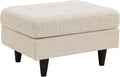 Modway EEI-1667-BEI Empress Mid-Century Modern Upholstered Fabric Ottoman In Beige