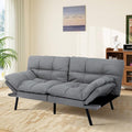 MUUEGM Futon Sofa Bed Memory Foam Futons Modern Office Couch Sleeper Bed Convertible Love seat Sofa for Small SpacesApartmentOffice with Adjustable Armrest Backrest