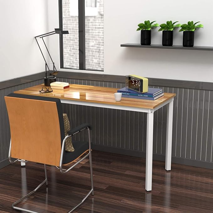 Anivia 47'' Computer Desk Home Office Desk Writing Table Dining Desk(Walnut) 47 D x 23 W x 29 H
