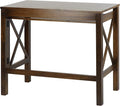 Montego Folding Desk with Pull-Out-Warm Brown