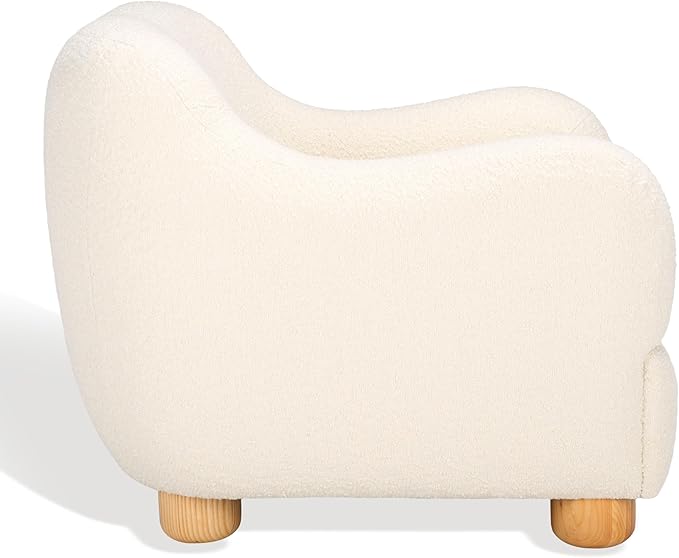 SAFAVIEH Couture Collection Dyanna Ivory/Natural Boucle Accent Chair